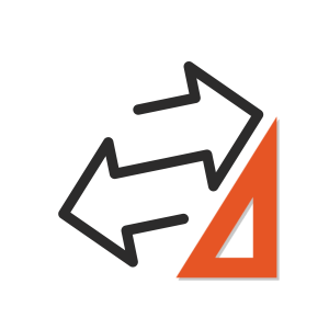 transition studies in new jersey graphic arrows orange triangle