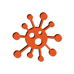 mold inspections graphic orange mold spur