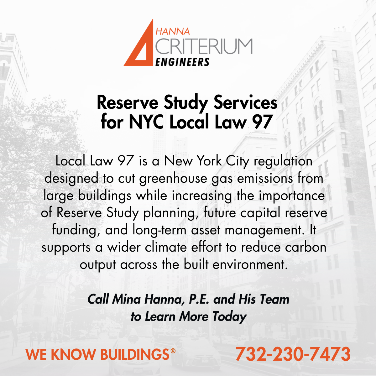 Reserve Study Services for NYC Local Law 97 and Long-Term Capital ...